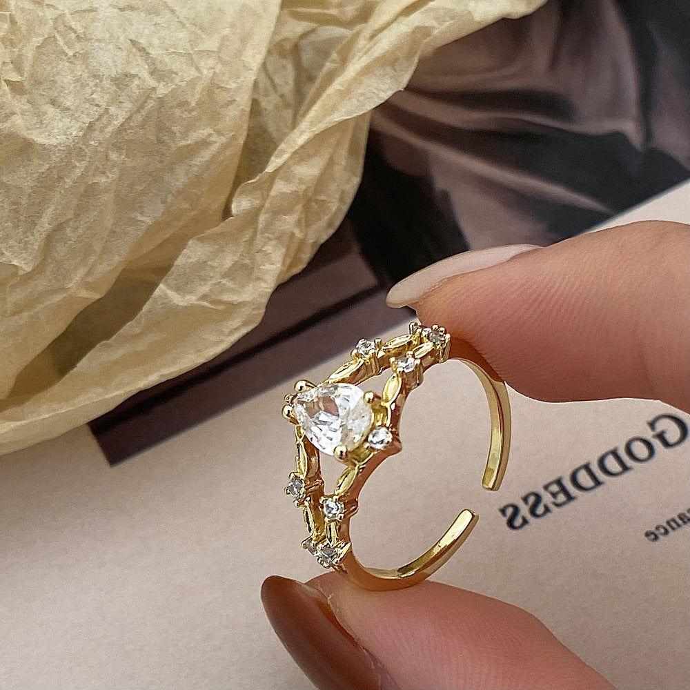 (🔥LAST DAY SALE - 60% OFF) Clinclii™ Flower Fairy Fashion Open Ring