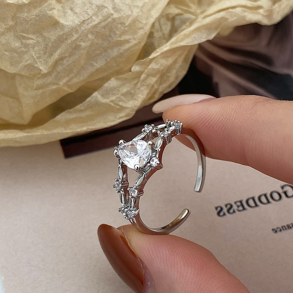 (🔥LAST DAY SALE - 60% OFF) Clinclii™ Flower Fairy Fashion Open Ring