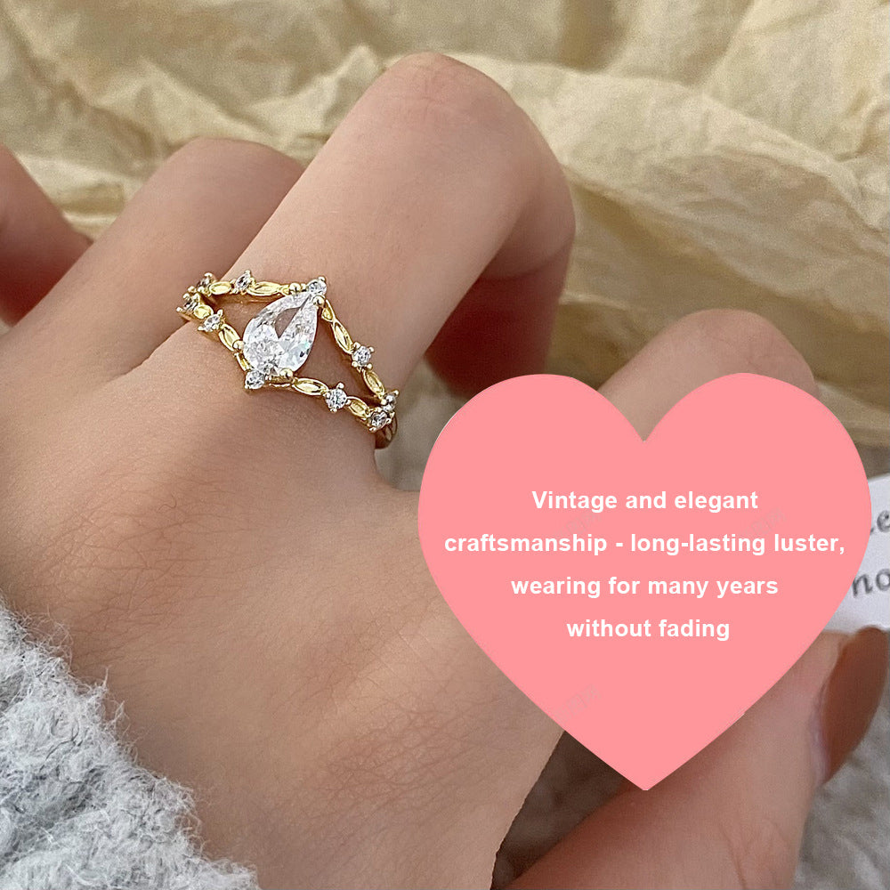 (🔥LAST DAY SALE - 60% OFF) Clinclii™ Flower Fairy Fashion Open Ring