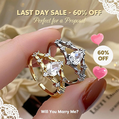 (🔥LAST DAY SALE - 60% OFF) Clinclii™ Flower Fairy Fashion Open Ring