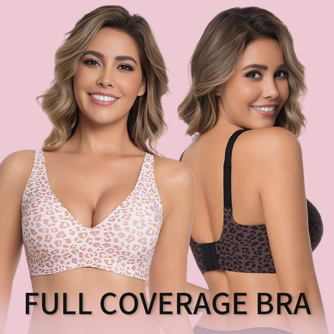 NESLEMY Wireless Womens Comfortable Wireless Bras Push Up Bralettes Smooth Tshirts Bras Deep V Daily Bras